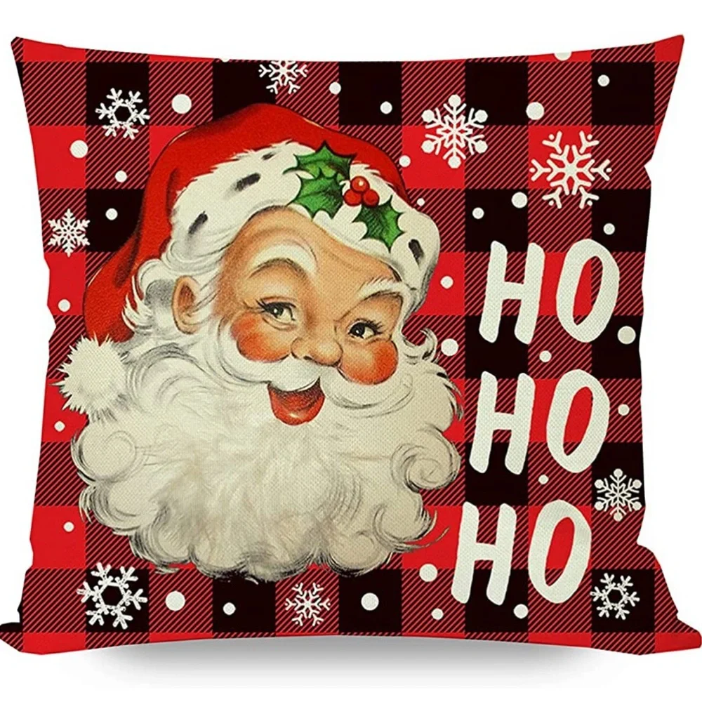 Buffalo Plaid Check Christmas Pillow Covers 18x18 Set of 4 for Christmas